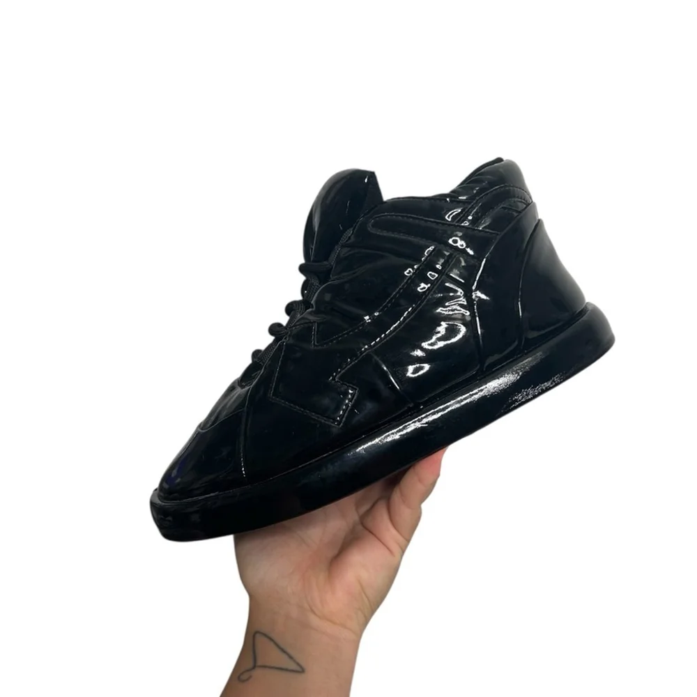 Off-White Women’s Bump High Sneaker Black Size EU 38 US 7.5/8 Made in Italy